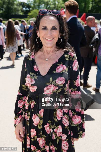 Lesley Joseph attends RHS Chelsea Flower Show press day at Royal Hospital Chelsea on May 22, 2017 in London, England.