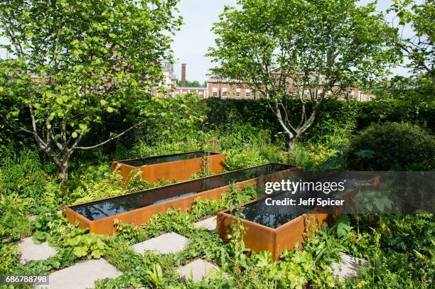 The Zoe Ball Listening Garden during RHS Chelsea Flower Show press day at Royal Hospital Chelsea on May 22, 2017 in London, England.