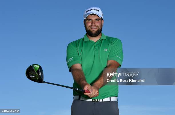 Jack Senior of England poses for a portrait during the first round of Andalucia Costa del Sol Match Play at La Cala Resort on May 18, 2017 in La Roda...