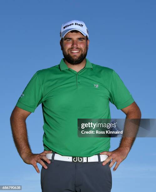 Jack Senior of England poses for a portrait during the first round of Andalucia Costa del Sol Match Play at La Cala Resort on May 18, 2017 in La Roda...