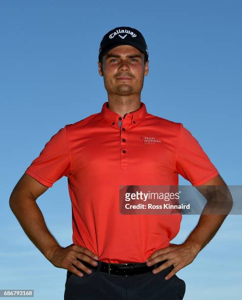 Kristian Krogh Johannessen of Sweden poses for a portrait during the first round of Andalucia Costa del Sol Match Play at La Cala Resort on May 18,...
