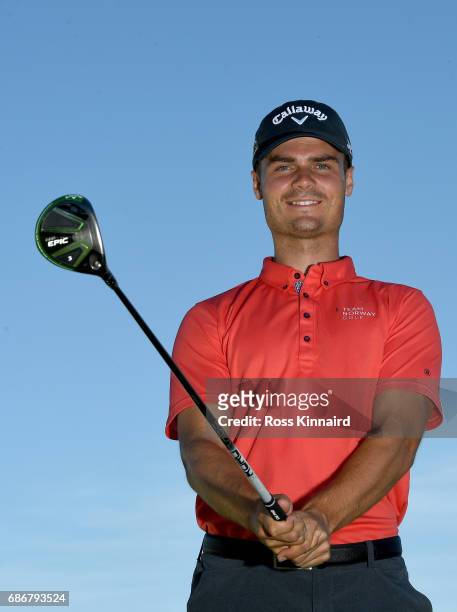 Kristian Krogh Johannessen of Sweden poses for a portrait during the first round of Andalucia Costa del Sol Match Play at La Cala Resort on May 18,...