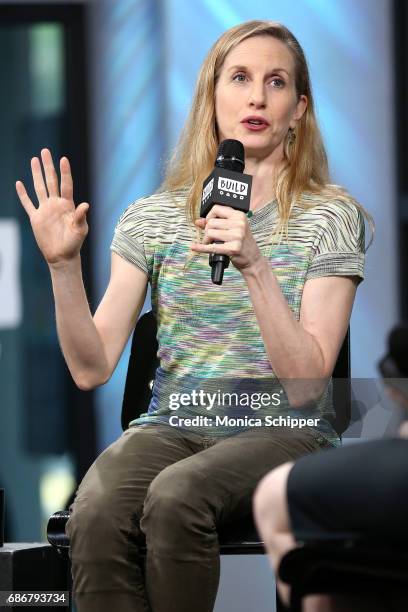 Ballet dancer Wendy Whelan speaks on stage at Build presents the cast of "Restless Creature: Wendy Whelan" at Build Studio on May 22, 2017 in New...