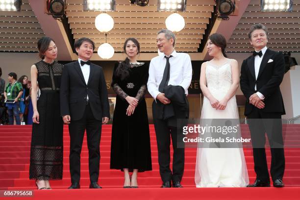 Kim Saebyuk, director of photography Kim Hyungkoo, Kim Minhee, director Hong SangSoo, Cho Yunhee and Haehyo Kwon attend "The Day After " premiere...
