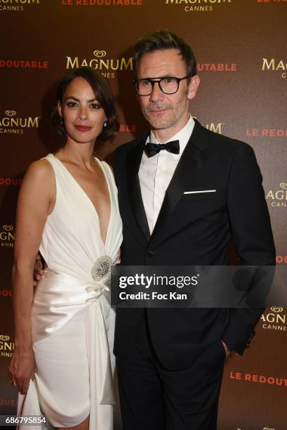 Berenice Bejo and Michel Hazanavicius attend "Le Redoutable " Afer Party At Le Silencio - The 70th Annual Cannes Film Festival on May 21, 2017 in...