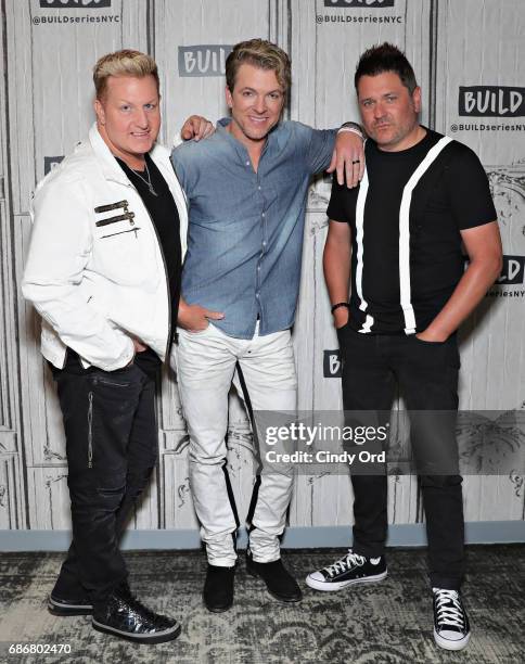 Gary LeVox, Joe Don Rooney and Jay DeMarcus attend as Build presents Rascal Flatts promoting their new album at Build Studio on May 22, 2017 in New...