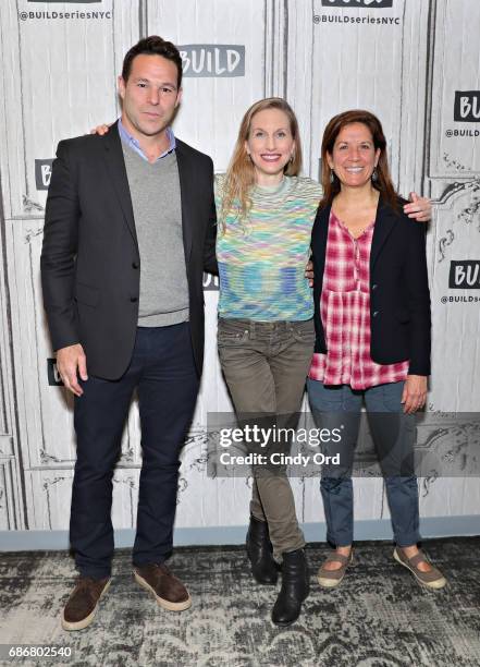 Producer Adam Schlesinger, dancer Wendy Whelan and producer Linda Saffire attend as Build presents the cast of "Restless Creature: Wendy Whelan" at...