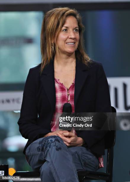 Producer Linda Saffire speaks during Build presents the cast of "Restless Creature: Wendy Whelan" at Build Studio on May 22, 2017 in New York City.