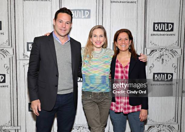 Producer Adam Schlesinger, dancer Wendy Whelan and producer Linda Saffire attend as Build presents the cast of "Restless Creature: Wendy Whelan" at...