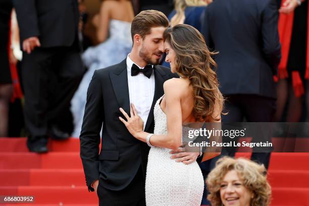 Kevin Trapp and Izabel Goulart attend "The Killing Of A Sacred Deer" premiere during the 70th annual Cannes Film Festival at Palais des Festivals on...