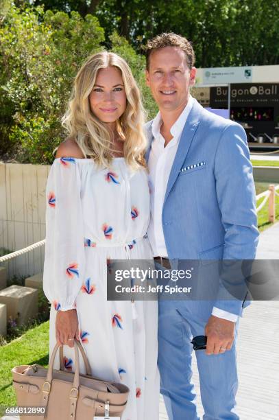 Zoe Hobbs and Brendan Cole attend RHS Chelsea Flower Show press day at Royal Hospital Chelsea on May 22, 2017 in London, England.