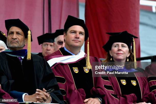 Actor Christopher O'Donnell received an Honorary Doctor of Humane Letters Degree at the Boston College 2017 141st Commencement Exercises at Boston...
