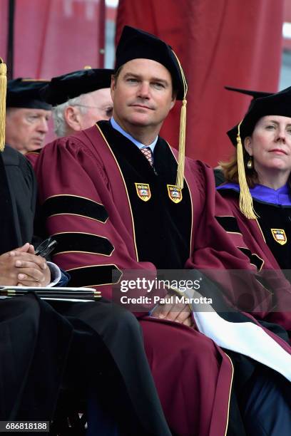 Actor Christopher O'Donnell received an Honorary Doctor of Humane Letters Degree at the Boston College 2017 141st Commencement Exercises at Boston...