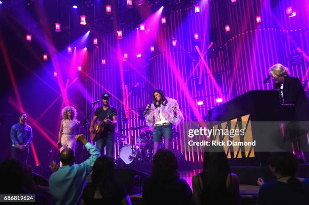Little Big Town At The Mother Church - Special Guest Luke Bryan joins Jimi Westbrook, Kimberly Schlapman, Karen Fairchild and Phillip Sweet on stage...