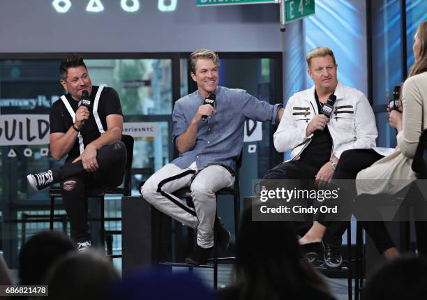 Jay DeMarcus, Joe Don Rooney and Gary LeVox attend as Build presents Rascal Flatts promoting their new album at Build Studio on May 22, 2017 in New...