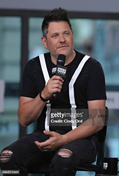 Jay DeMarcus speaks as Build presents Rascal Flatts promoting their new album at Build Studio on May 22, 2017 in New York City.