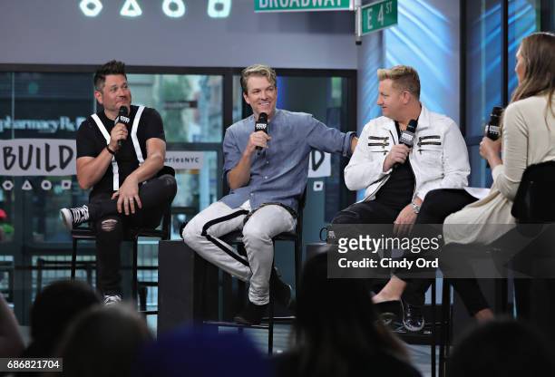 Jay DeMarcus, Joe Don Rooney and Gary LeVox attend as Build presents Rascal Flatts promoting their new album at Build Studio on May 22, 2017 in New...