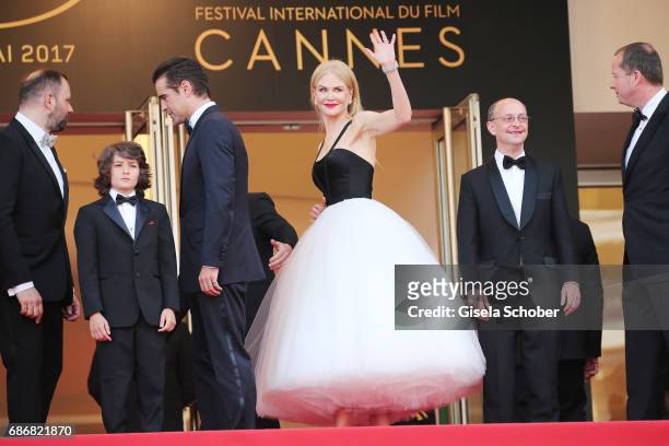 Director Yorgos Lanthimos, Sunny Suljic, Colin Farrell, Nicole Kidman and producers Ed Guiney and Andrew Lowe attend "The Killing Of A Sacred Deer"...