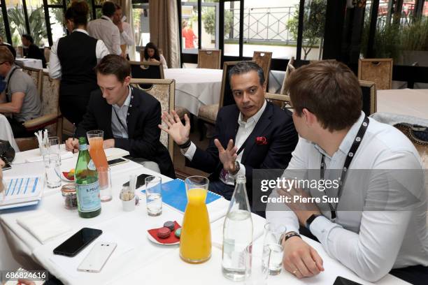 Nick Lazaridis attends the HP Media Day at the 70th Cannes Film Festival at Majestic Barierre on May 22, 2017 in Cannes, France.