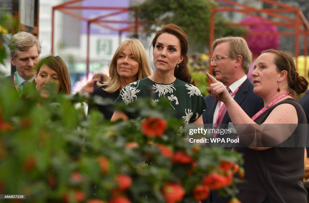 Members Of The Royal Family Visit The RHS Chelsea Flower Show