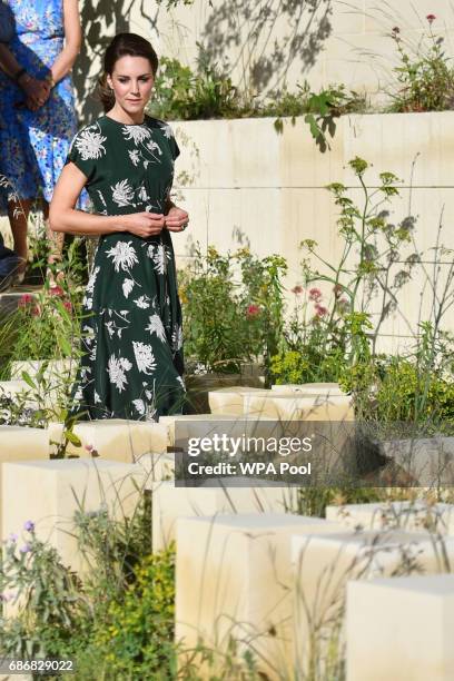 Catherine, Duchess of Cambridge arrives to view the 'M&G Garden 2017' as she visits the RHS Chelsea Flower Show press day at Royal Hospital Chelsea...