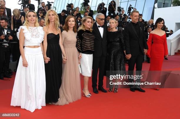 Elodie Bouchez, Sandrine Kiberlain, Isabelle Huppert, Catherine Deneuve, Andre Techine, Emmanuelle Beart, Lambert Wilson and Juliette Binoche attends...