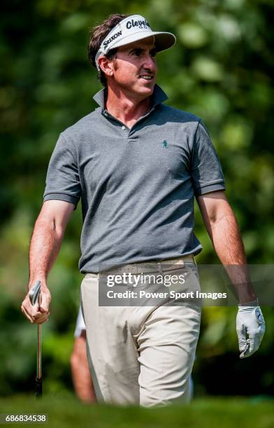 Gonzalo Fernandez-Castano of Spain in action during the day four of the WGC HSBC Champions at the Mission Hills Resort on November 04 in Shenzhen,...