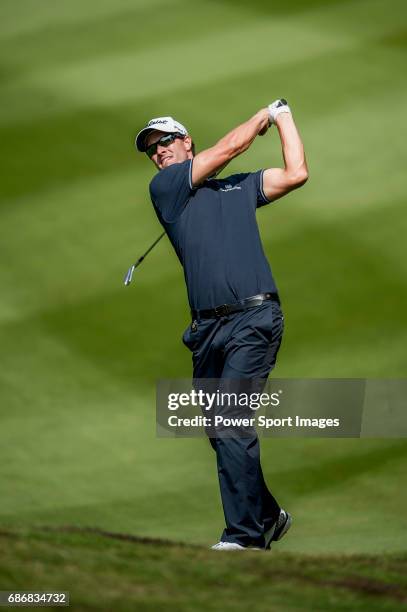 Adam Scott of Australia in action during the day four of the WGC HSBC Champions at the Mission Hills Resort on November 04 in Shenzhen, China.