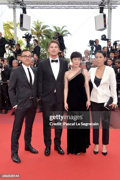 Director Atsuko Hirayanagi, Shinobu Terajima, Josh Hartnett and producer Han West attend "The Killing Of A Sacred Deer" premiere during the 70th...