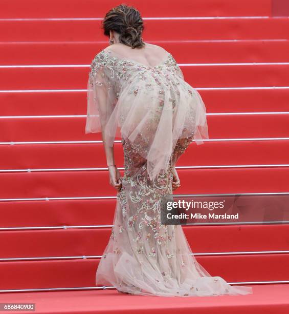 Eva Longoria attends the "The Killing Of A Sacred Deer" screening during the 70th annual Cannes Film Festival at Palais des Festivals on May 22, 2017...