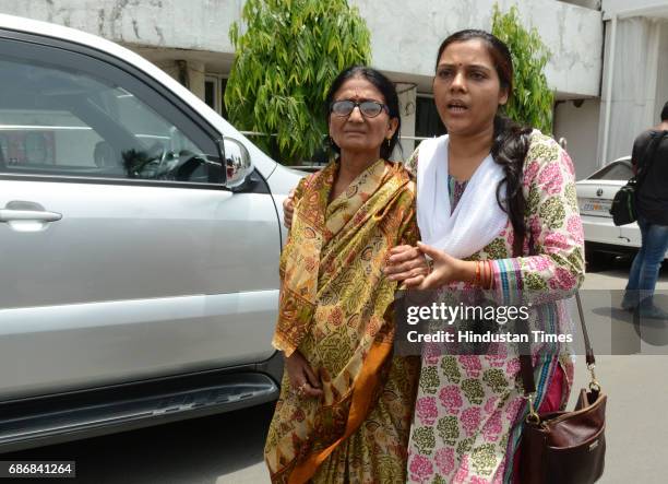 Mayank Tewari, younger brother not in picture of deceased IAS officer Anurag Tewari, mother Sushila Tewari and sister-in-law Subhra Tewari met the...