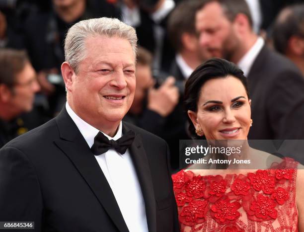 Al Gore and Elizabeth Keadle of "An Inconvenient Sequel: Truth to Power" attend the "The Killing Of A Sacred Deer" screening during the 70th annual...