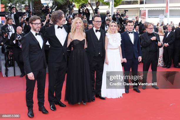 Fabien Gaffez, Guillaume Brac, jury president Sandrine Kiberlain, Michel Merkt, Elodie Bouchez, Michel Merkt, Thibault Carterot and Patrick Blossier...