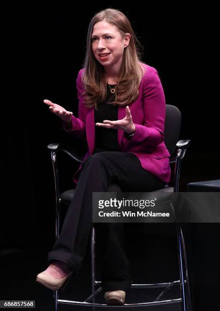 Chelsea Clinton, vice chairwoman of the Clinton Foundation, participates in the opening plenary of the Cooperative for Assistance and Relief...