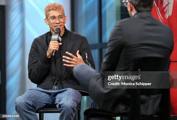 Actor Keiynan Lonsdale speaks on stage at Build presents Keiynan Lonsdale discussing "The Flash" at Build Studio on May 22, 2017 in New York City.