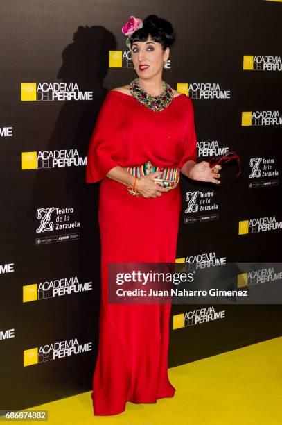 Rossy de Palma attends 'Academia del Perfume' awards 2017 at Teatro de la Zarzuela on May 22, 2017 in Madrid, Spain.