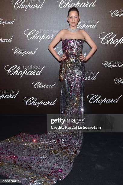Marion Cotillard attends the Chopard Trophy photocall at Hotel Martinez on May 22, 2017 in