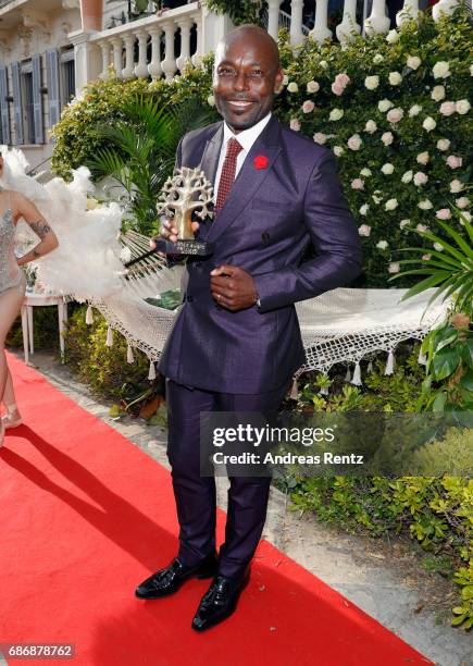 Actor Jimmy Jean-Louis attends the Artists for Peace and Justice cocktail event celebrating the 70th Annual Cannes Film Festival presented on the...