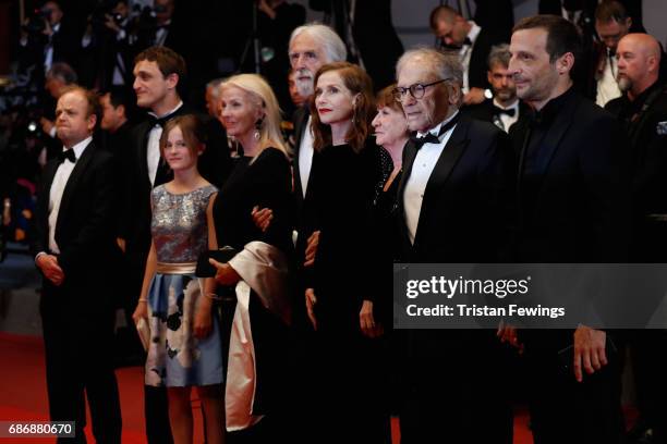 Toby Jones, Franz Rogowski, Fantine Harduin, Susi Haneke, Michael Haneke, Isabelle Huppert, Marianne Hoepfner, Jean-Louis Trintignant and Mathieu...