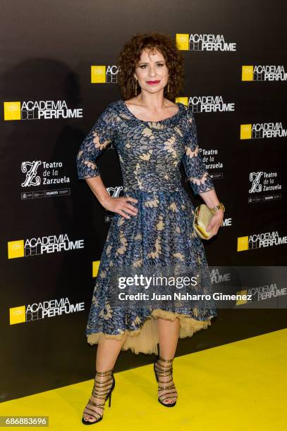 Vicky Larraz attends 'Academia del Perfume' awards 2017 at Teatro de la Zarzuela on May 22, 2017 in Madrid, Spain.