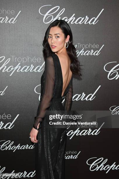 Liu Wen attends the Chopard Trophy photocall at Hotel Martinez on May 22, 2017 in Cannes, France.