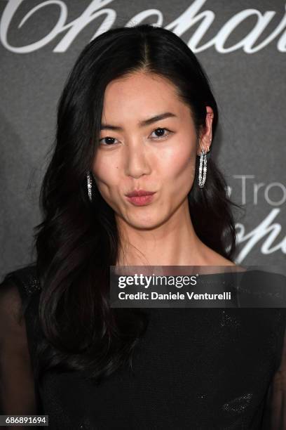 Liu Wen attends the Chopard Trophy photocall at Hotel Martinez on May 22, 2017 in Cannes, France.