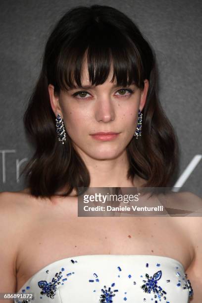 Stacy Martin attends the Chopard Trophy photocall at Hotel Martinez on May 22, 2017 in Cannes, France.