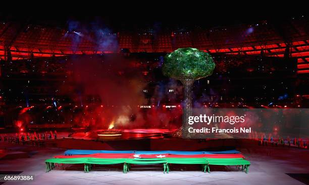 General view during the Closing Ceremony for the Baku 2017 - 4th Islamic Solidarity Games at Olympic Stadium on May 22, 2017 in Baku, Azerbaijan.