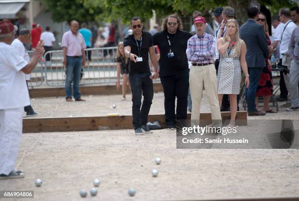 General view of the Fintage House-Akin Gump Boules Tournament at the Cannes Film Festival on May 22, 2017 in Cannes, France. The tournament was...