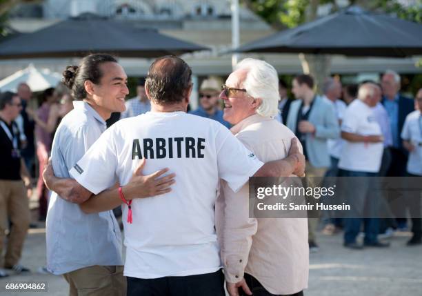 Atmosphere at the Fintage House-Akin Gump Boules Tournament at the Cannes Film Festival on May 22, 2017 in Cannes, France. The tournament was filled...