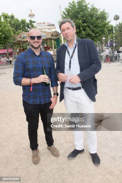 Guests attend the Fintage House-Akin Gump Boules Tournament at the Cannes Film Festival on May 22, 2017 in Cannes, France. The tournament was filled...