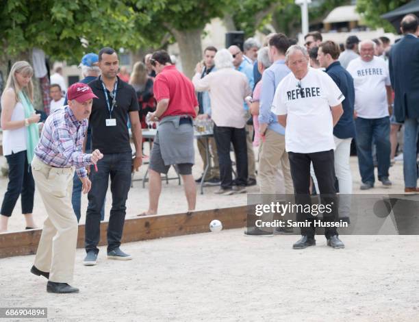 General view of the Fintage House-Akin Gump Boules Tournament at the Cannes Film Festival on May 22, 2017 in Cannes, France. The tournament was...