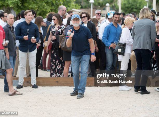 General view of the Fintage House-Akin Gump Boules Tournament at the Cannes Film Festival on May 22, 2017 in Cannes, France. The tournament was...