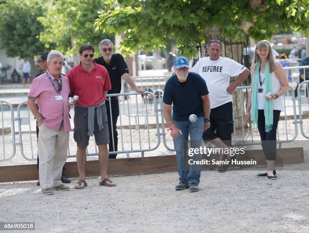 General view of the Fintage House-Akin Gump Boules Tournament at the Cannes Film Festival on May 22, 2017 in Cannes, France. The tournament was...